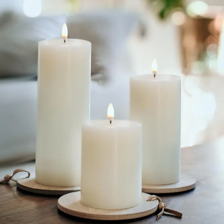 LED kubbelys 15x7,8 cm ivory