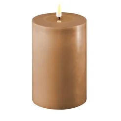 LED kubbelys 10x15 cm karamell