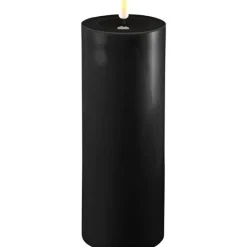 LED kubbelys 7,5x20 cm svart