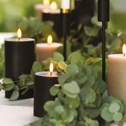 LED kubbelys 10x8 cm svart