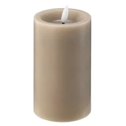 LED kubbelys 7,5x12,5 cm taupe