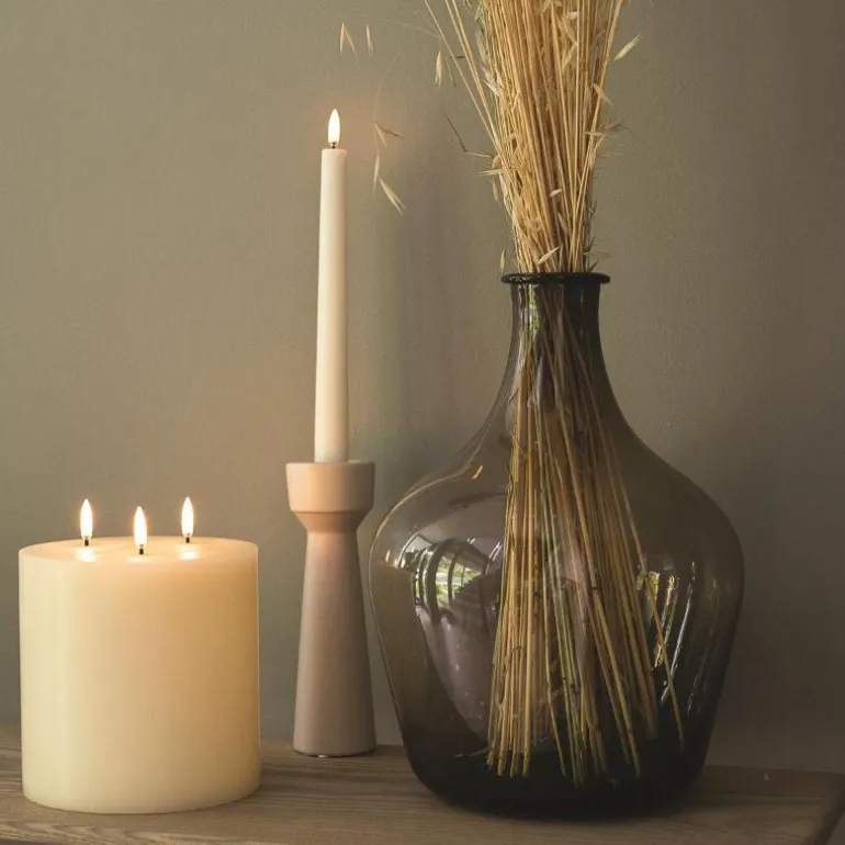 LED kubbelys 15x15x15 cm trippel veke hvit