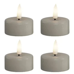 LED telys 3,5 x 4 cm 4 stk sand