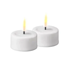 LED telys 4x5 cm hvit