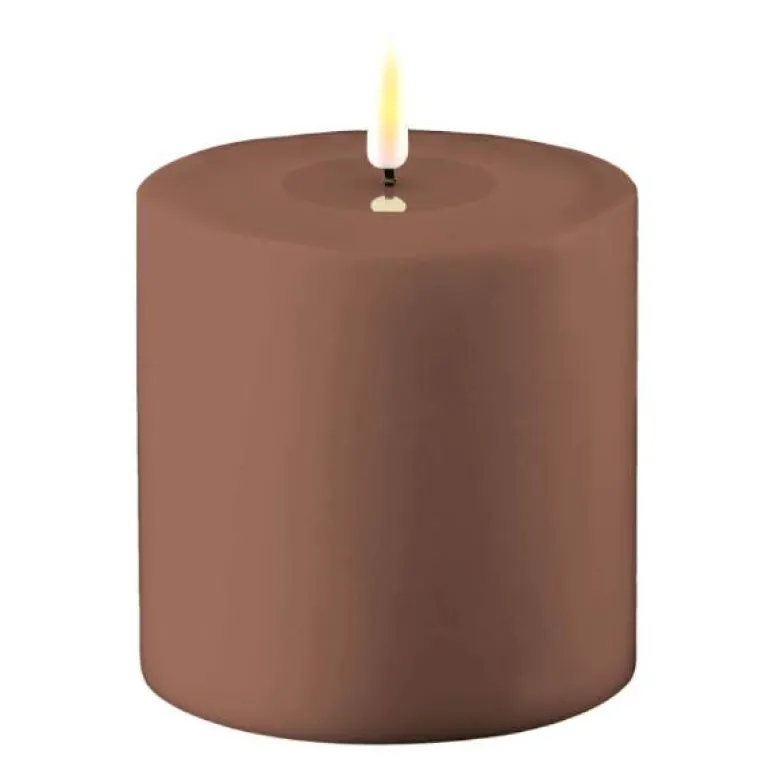 LED utendørslys 10x10cm mocca