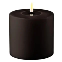 LED utendørslys 10x10cm svart