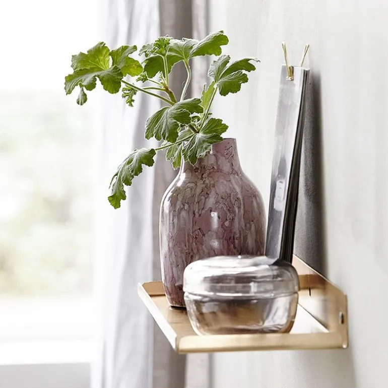 Ledge hylle 43 cm messing