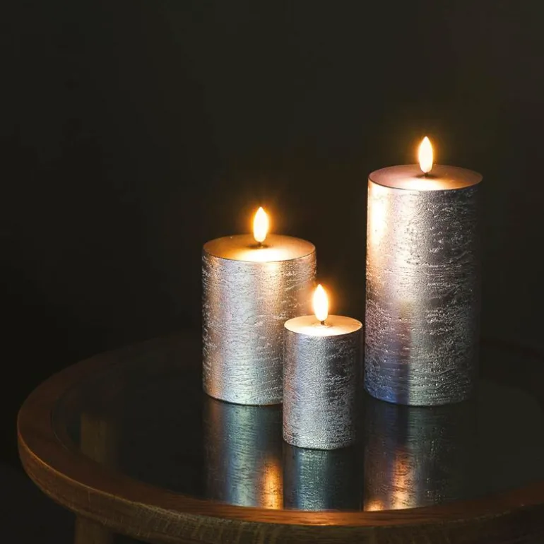 LED-lys 15x8 cm sølv