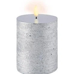 LED-lys 10x8 cm sølv