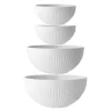Legio Nova skålsett 4 stk 2x0,5L, 1,8L, 3,2L hvit