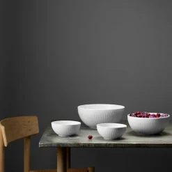 Legio Nova skålsett 4 stk 2x0,5L, 1,8L, 3,2L hvit