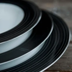 Lerk dyp tallerken 23 cm mørk