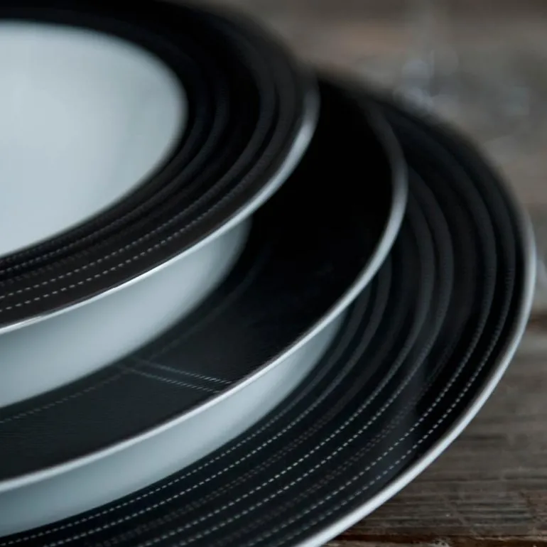 Lerk dyp tallerken 23 cm mørk