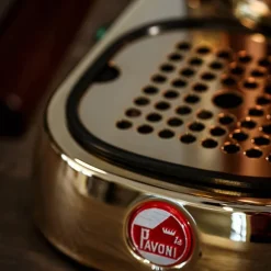 Lever espressomaskin 0,8L professional rame gold kobber