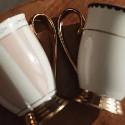 Lignano Sabbiadoro kopp 28 cl hvit/gull