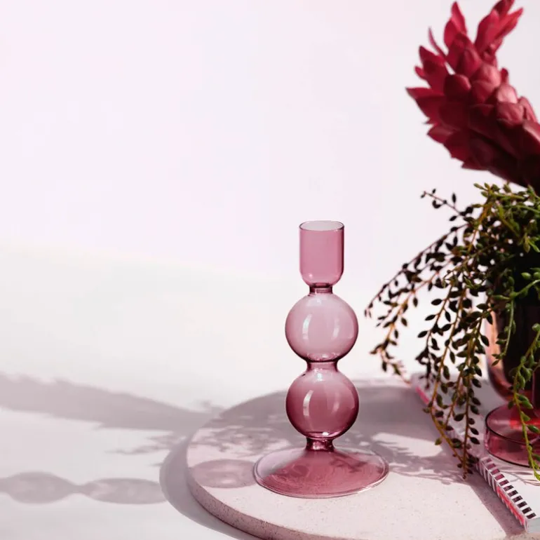 Like Home lysestake 13,5 cm grape