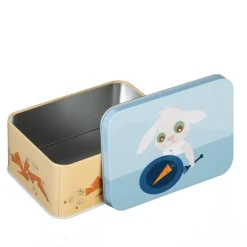 Lille kanin matboks 6x10x14 cm blå