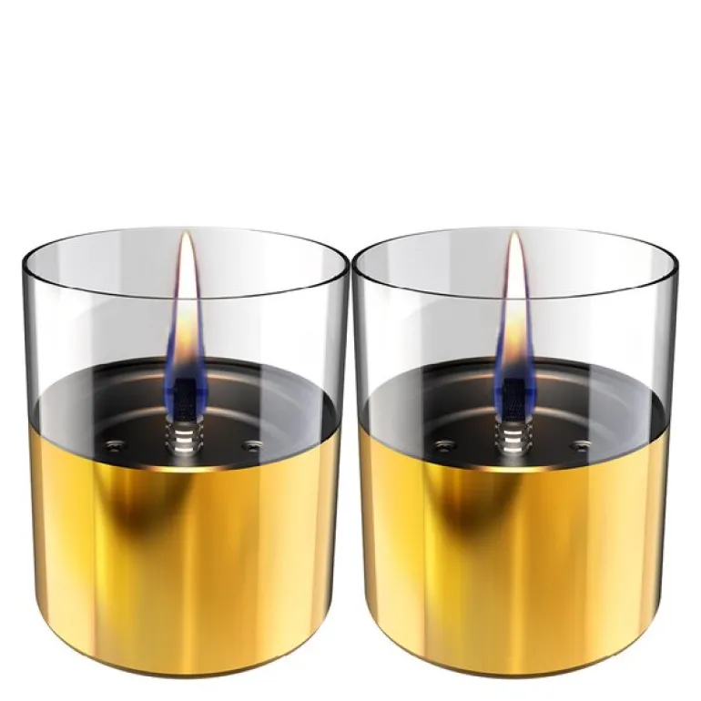 Lilly bordlykt 10 cm 2 stk gull