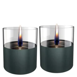 Lilly bordlykt 10 cm 2 stk mørkegrønn