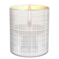 Lilly bordlykt 10 cm sandblåst hvit