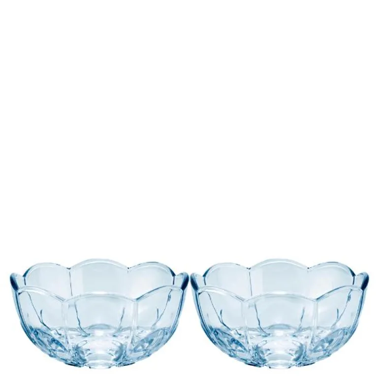 Lily skål 13 cm 2 stk blue iris