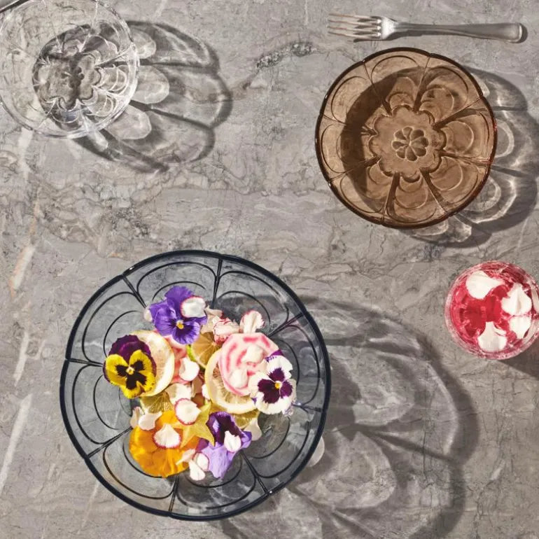 Lily skål 23 cm blue iris