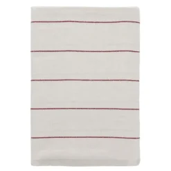 Line duk 140x220 cm offwhite/red