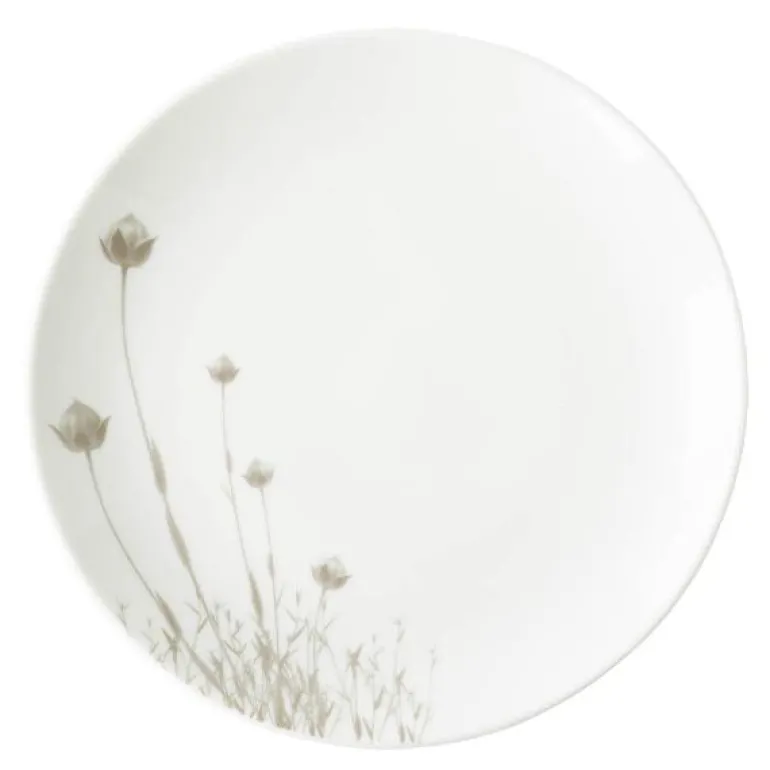 Linen asjett 21 cm beige