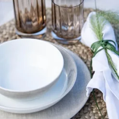 Linen middagstallerken 27 cm