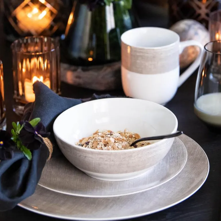 Linen middagstallerken 27 cm