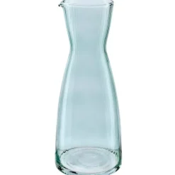 Linje karaffel 1L rillet isblå