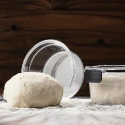 LocknLock oppbevaringsboks 2 stk 0,7 L klar/svart