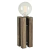 Lodge bordlampe 28 cm brunbeiset