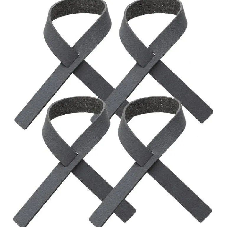 Loop Nupo serviettring 4 stk antrasitt