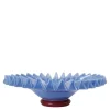 Lori skål 38 cm lys blå/vinrød