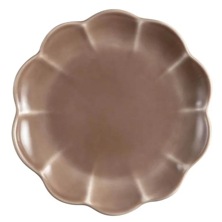 Lotus asjett 22 cm brun