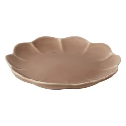 Lotus asjett 22 cm brun