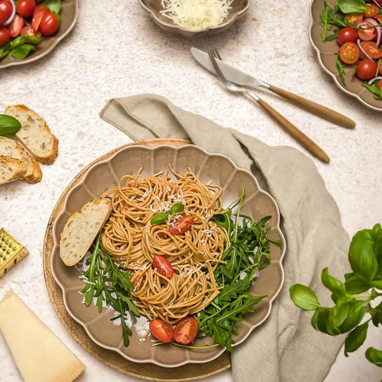 Lotus pastatallerken 21,5 cm brun