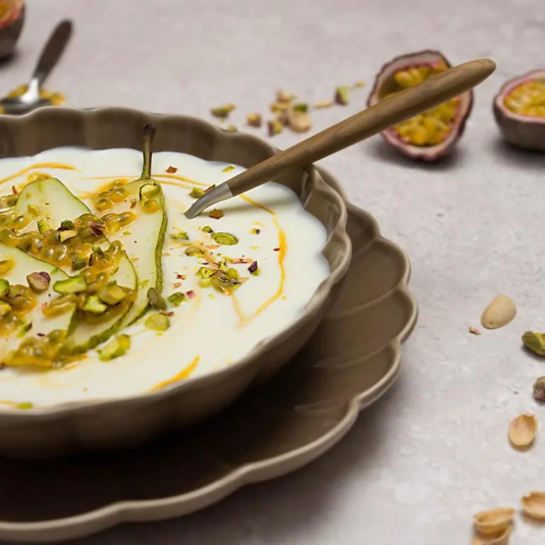 Lotus pastatallerken 21,5 cm brun