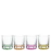 Lounge whiskyglass med farger 30,9 cl 4 stk