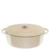 Lov oval gryte 34 cm/7,2L beige