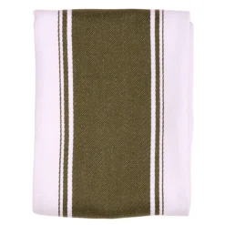 Love Colour stripet kjøkkenhåndkle 70x45 cm olivengrønn