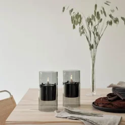 Lucie hurricane lyslykt 2 stk smoke