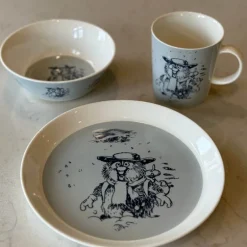 Ludvig asjett 20 cm Ludvig i snøføyka blå