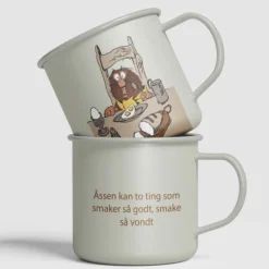 Ludvig emaljekopp 25 cl Frokost grå