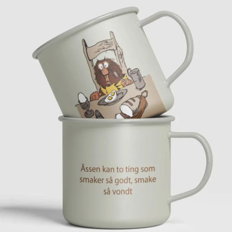 Ludvig emaljekopp 25 cl Frokost grå