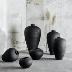 Luna blomsterkrukke 60x35 cm svart