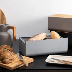 Lundi brødboks 35x22 cm natur/svart