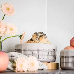 Lundi brødkurv 26 cm lys grå