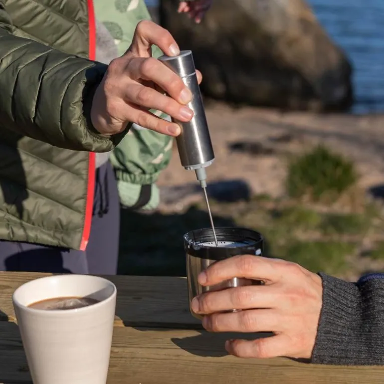 Lundi melkeskummer batteridrevet blank